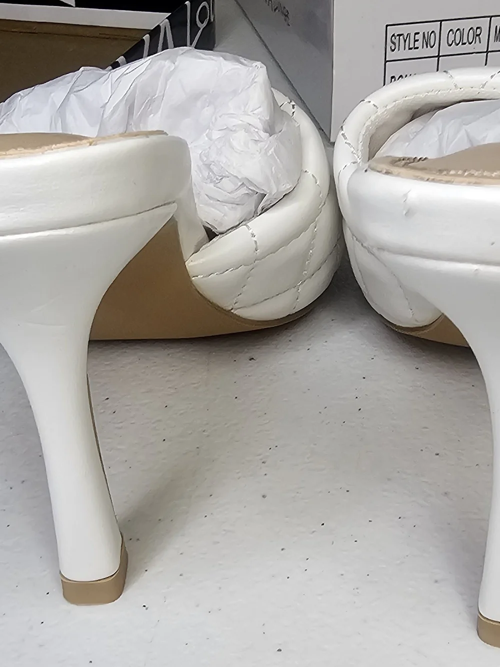 Wild Diva Lounge Bona-01 White Braided Square Open Toe Mule Heel Sandal sz 6,NWT